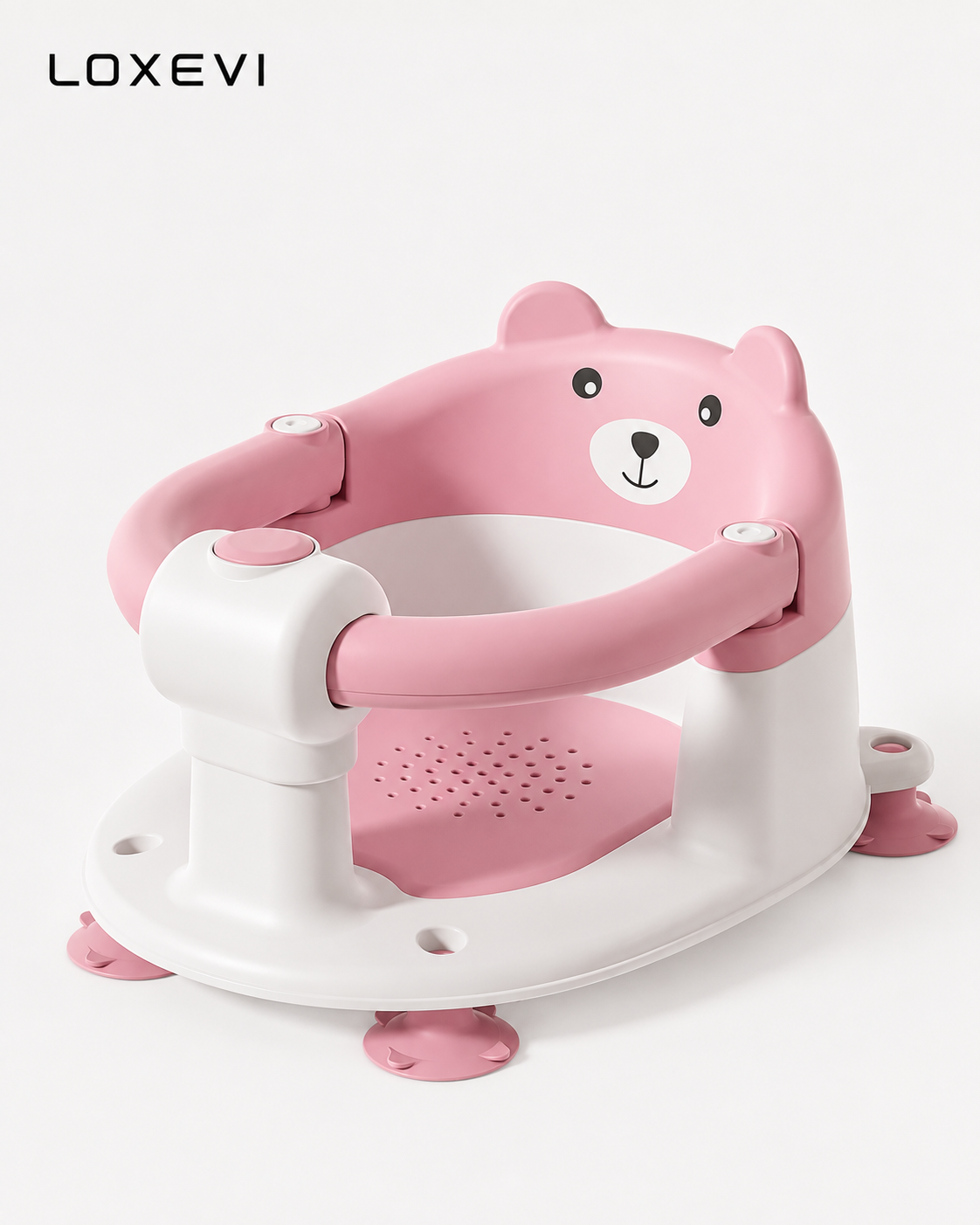 Bear Design Non Slip Baby Bath Seat Loxevi