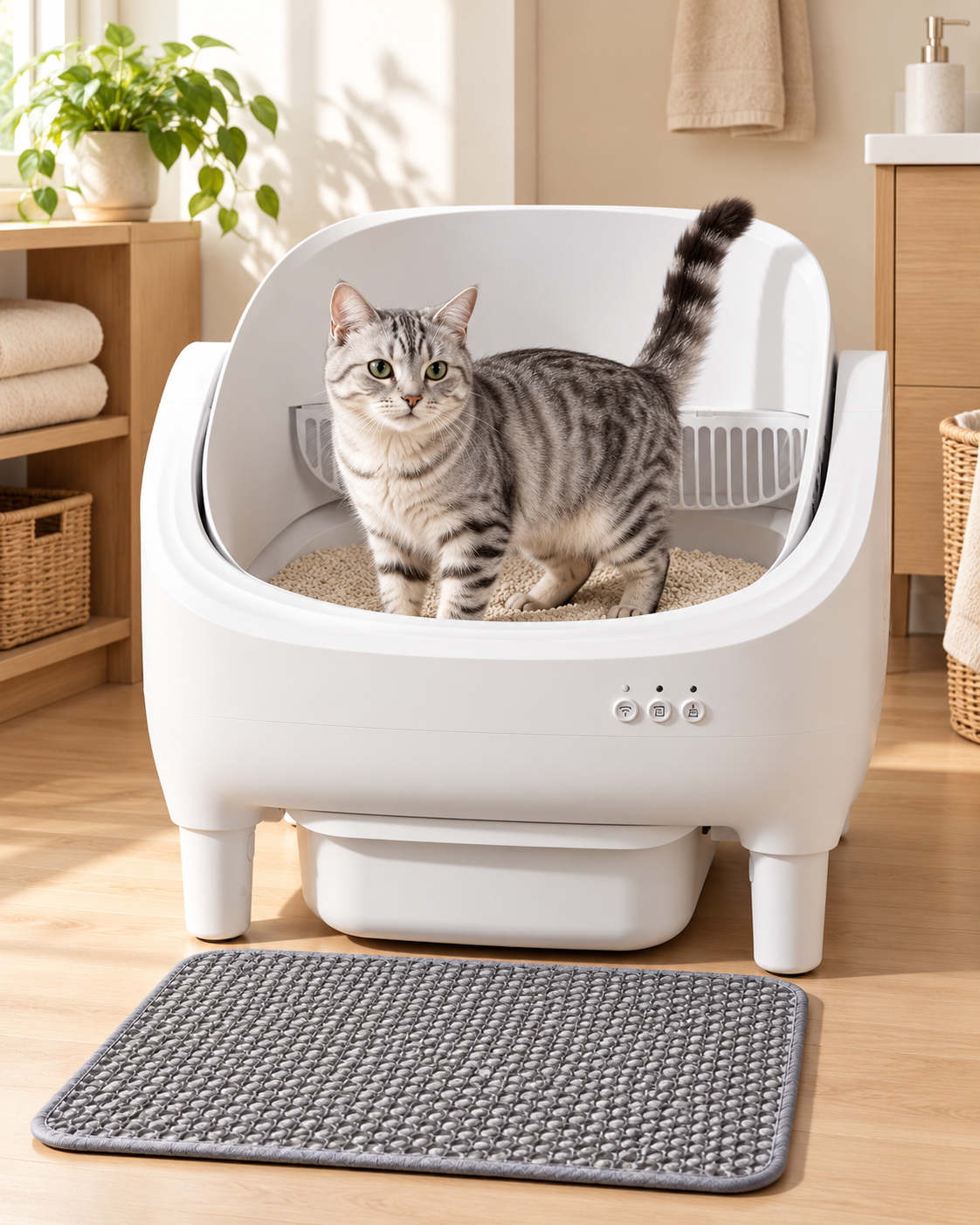 Smart Self Cleaning Cat Litter Box with App Control Loxevi