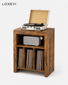 Industrial Record Player Storage Cabinet Loxevi