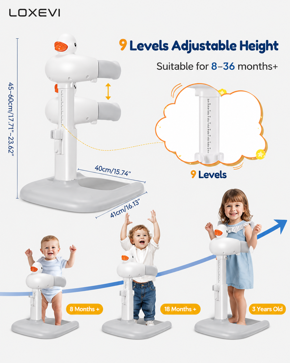 Adjustable Toddler Shower Support Handle Loxevi