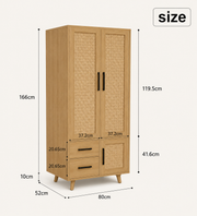 Farmhouse Wardrobe Closet Loxevi