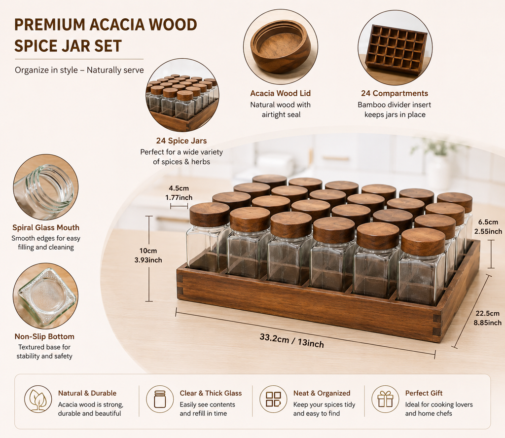 Spice Rack Set Loxevi