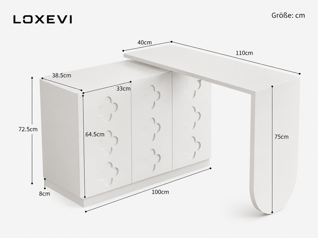 Rotating L Shaped Desk Loxevi