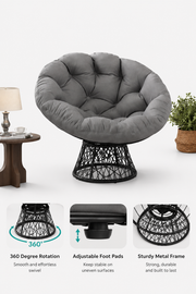Swivel Papasan Chair Loxevi