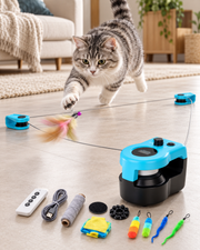 Remote Controlled Interactive Cat Chasing Toy with Adjustable Speed Loxevi