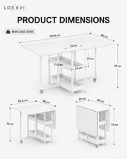 Folding Dining Table Loxevi