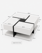 High Gloss Coffee Table Loxevi