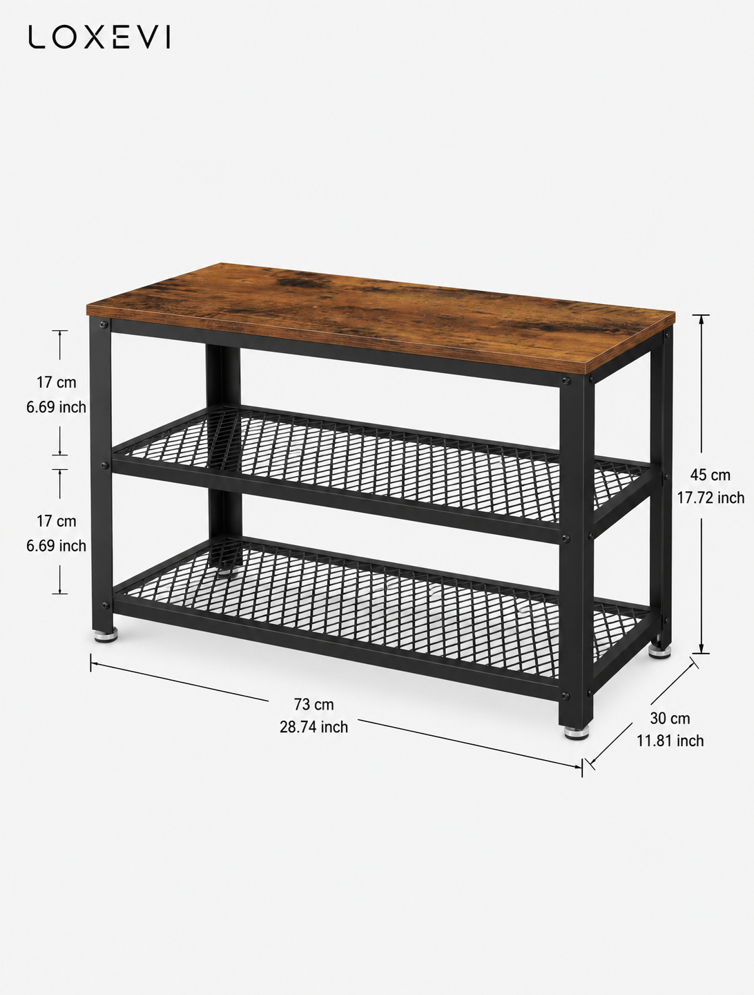 Coat Rack and Shoe Bench Set Loxevi