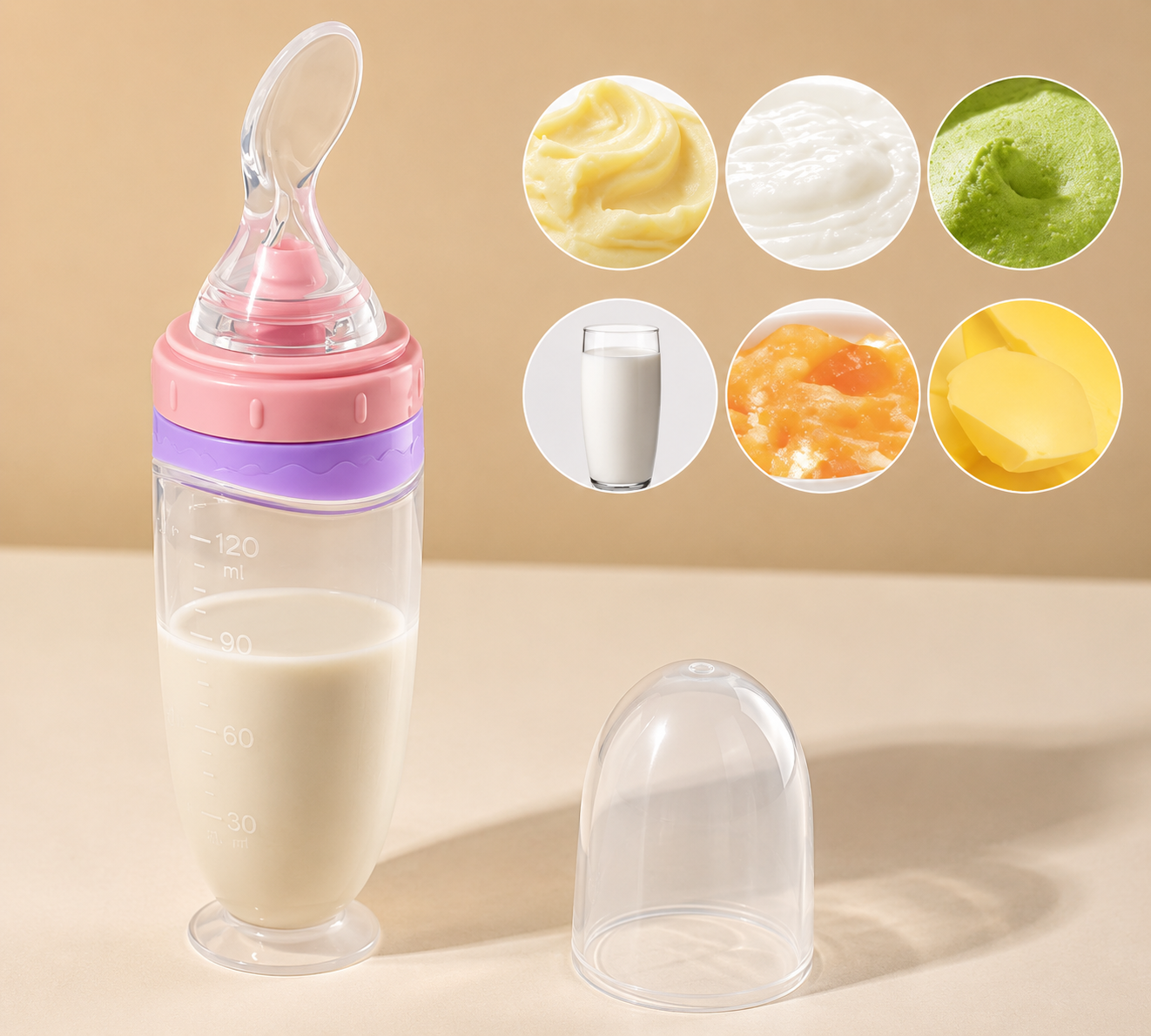 Silicone Squeeze Baby Food Feeder Loxevi
