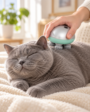 Electric Cat/Dog Massager with Gentle Rotating Massage Heads Loxevi