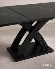 Marble Extendable Dining Table Loxevi