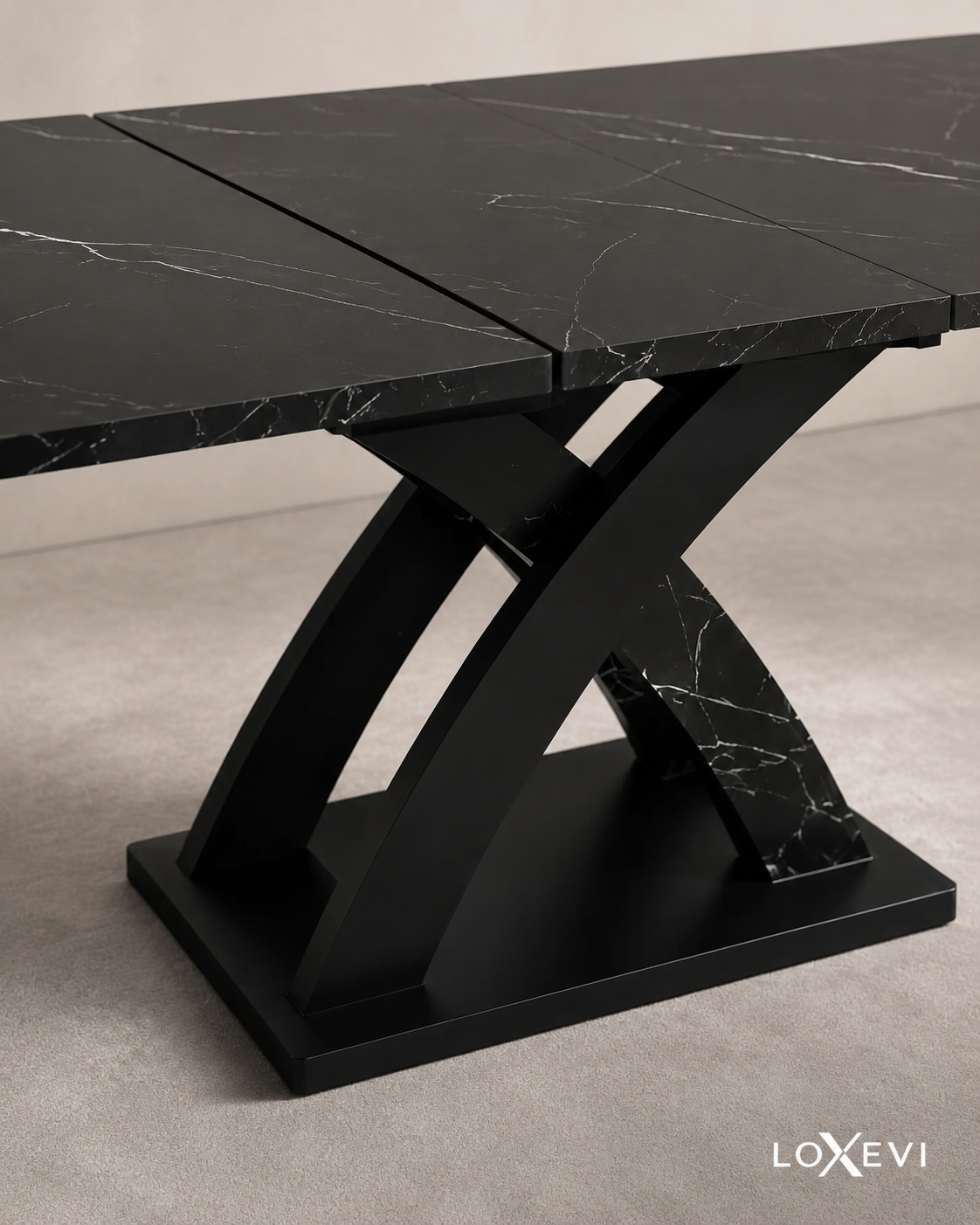 Marble Extendable Dining Table Loxevi