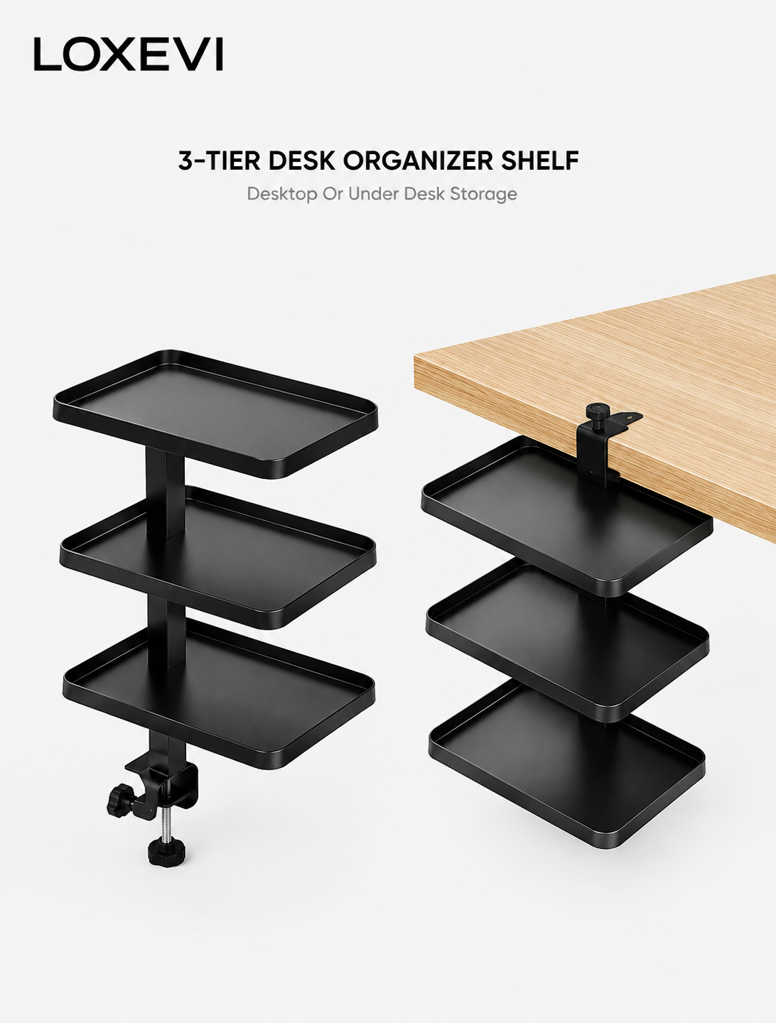 Adjustable Three Tier Desk Organizer Loxevi