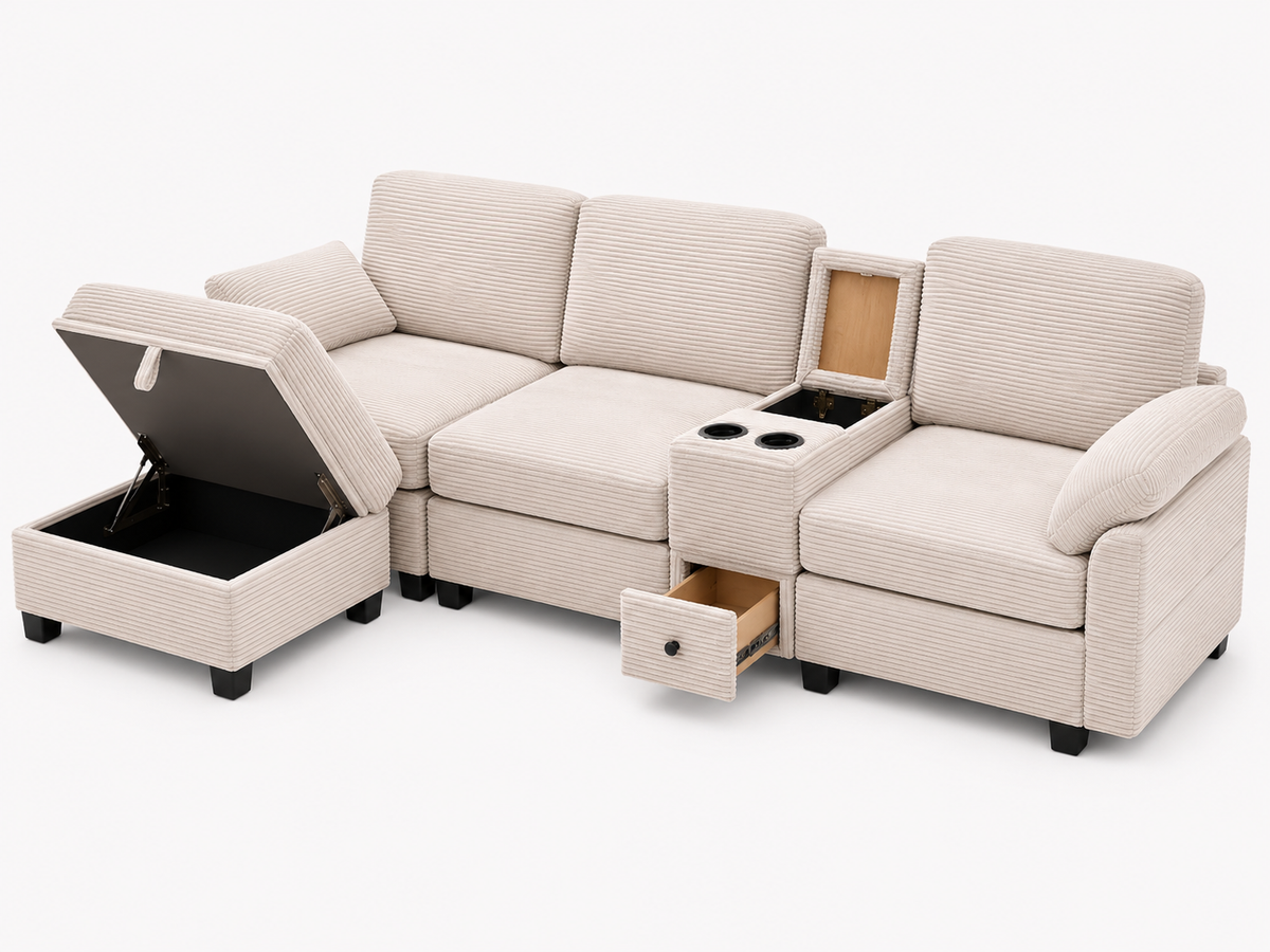 Corduroy Sofa Loxevi