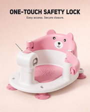 Bear Design Non Slip Baby Bath Seat Loxevi
