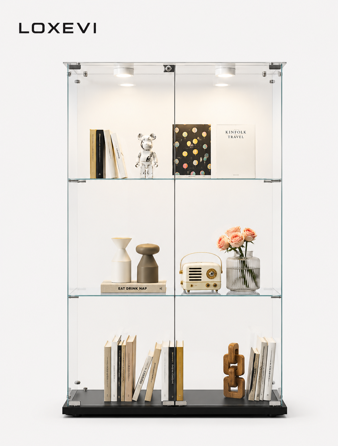 Glass Display Cabinet Loxevi