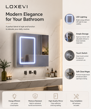 Smart Bathroom Mirror Cabinet Loxevi