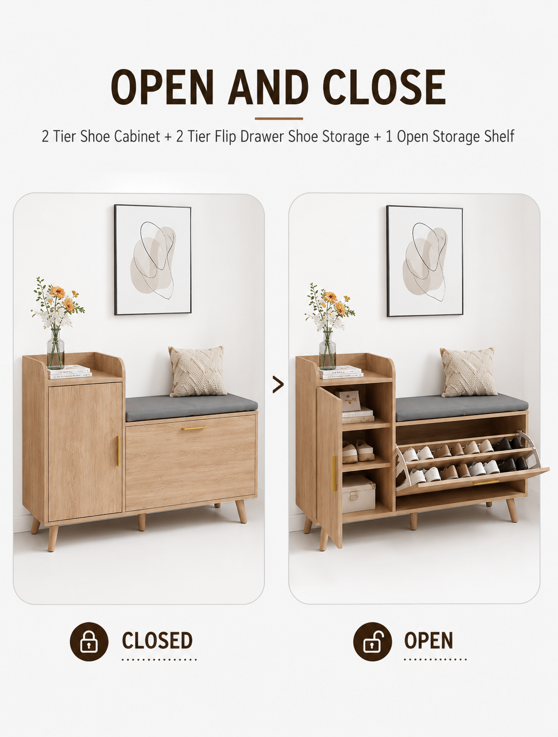 Shoe Storage Cabinet Loxevi