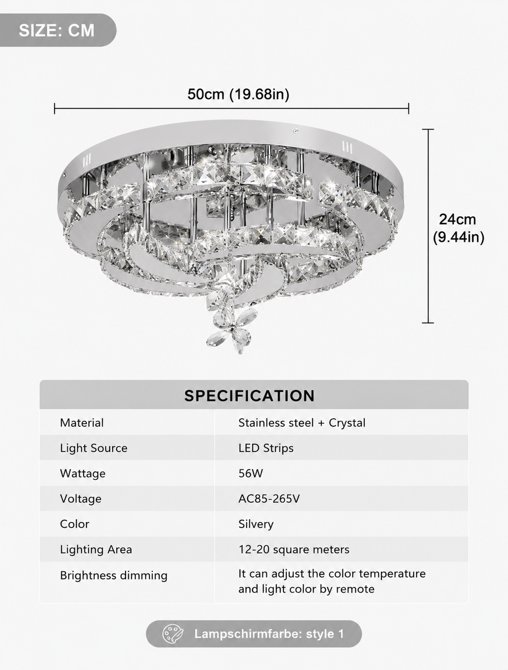Crystal Chandelier Loxevi