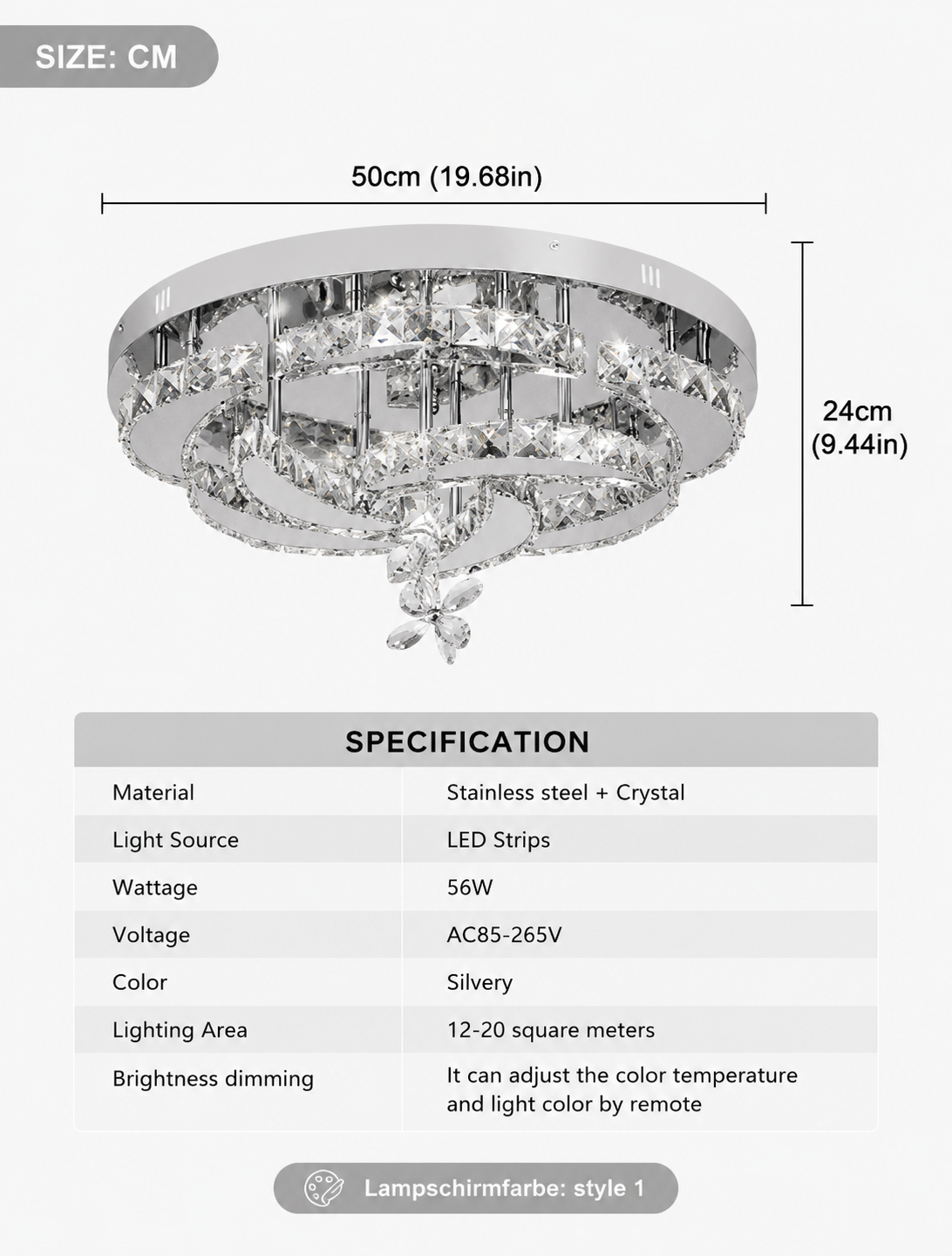 Crystal Chandelier Loxevi
