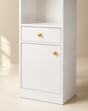 Three Tier Corner Storage Cabinet Loxevi