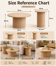 Nested Coffee Table Set Loxevi