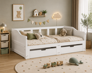 Solid Wood Daybed with Storage Drawers Loxevi