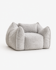 Oversized Faux Fur Bean Bag Sofa Loxevi