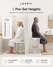 Wall Mounted Folding Shower Seat Loxevi