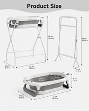 Three in One Folding Baby Bath with Stand Loxevi