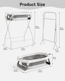 Three in One Folding Baby Bath with Stand Loxevi