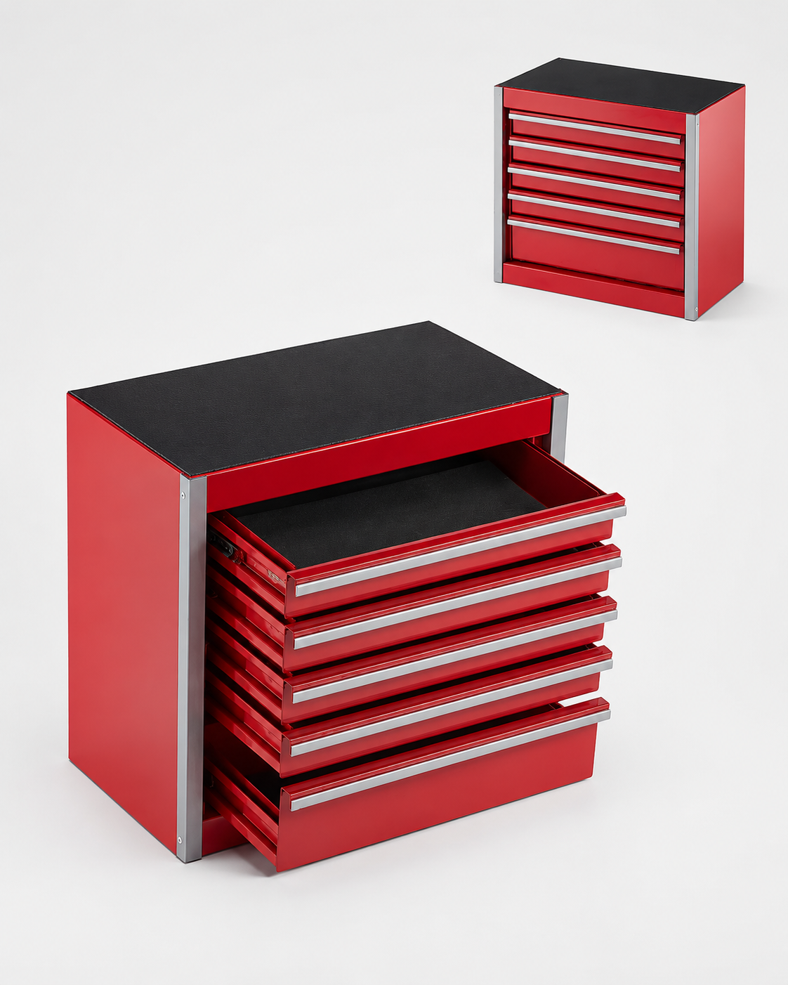 Portable Five Drawer Metal Tool Chest Loxevi
