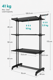 Foldable Clothes Drying Rack Loxevi