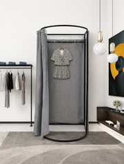 Freestanding Changing Room with Curtain Loxevi