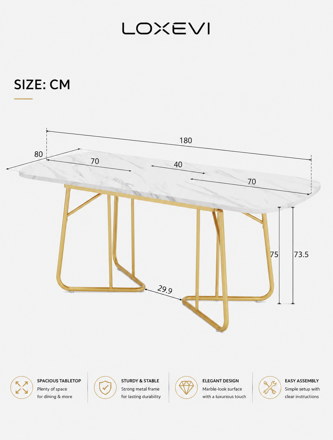 Extendable Dining Table Loxevi