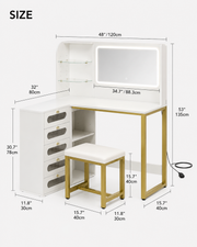Vanity Table Set Loxevi