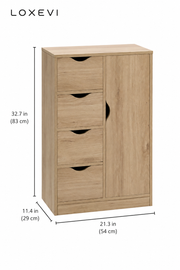Oak Living Room Storage Cabinet Loxevi