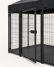 Heavy Duty Metal Dog Kennel with Roof Loxevi