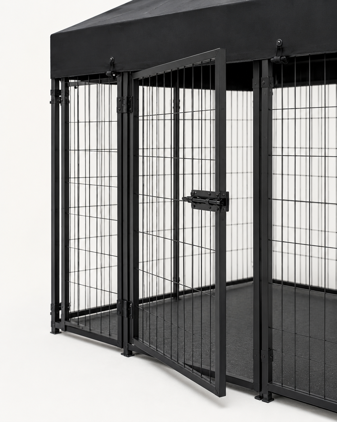 Heavy Duty Metal Dog Kennel with Roof Loxevi
