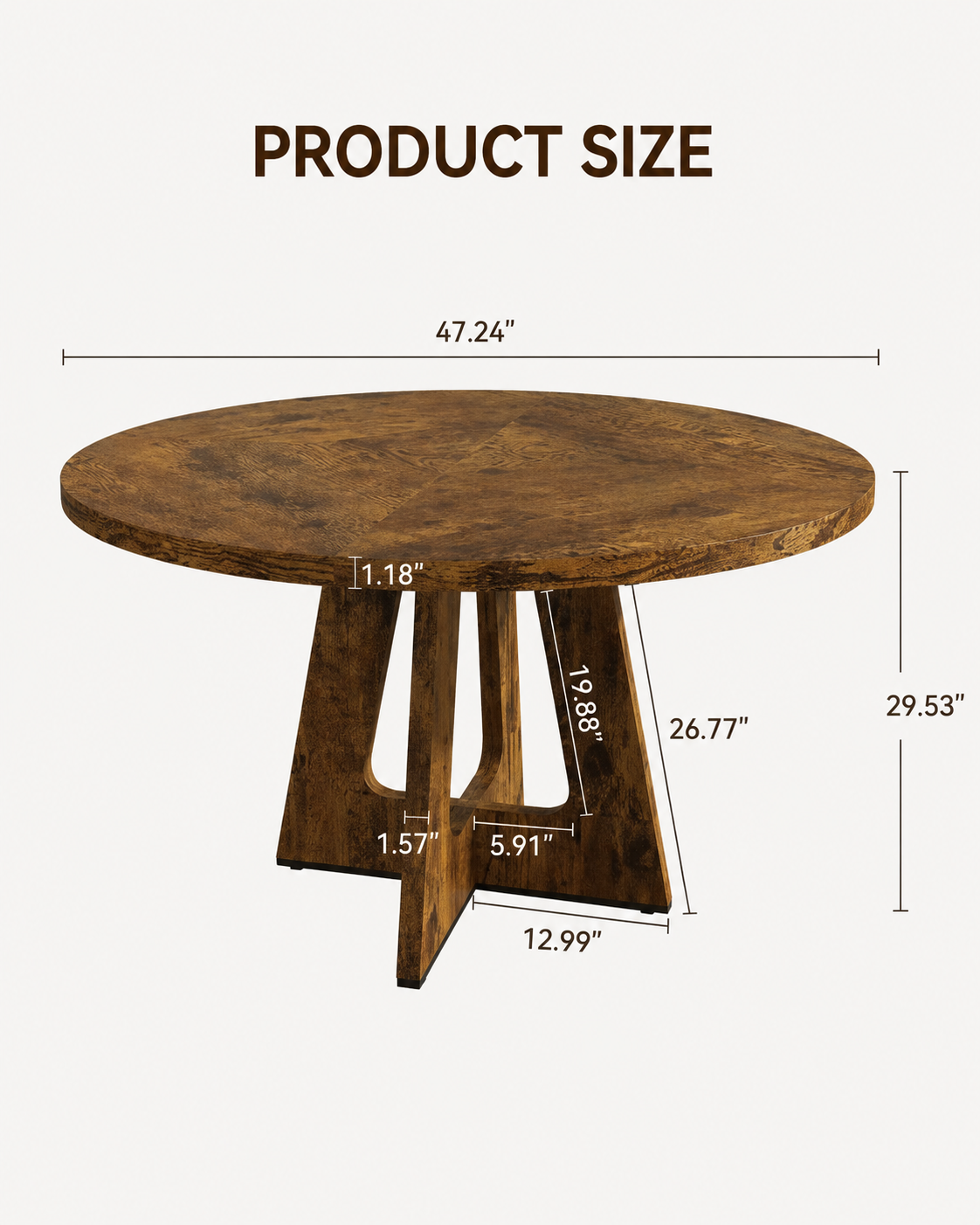 Round Dining Table Loxevi