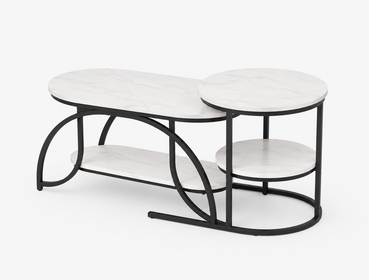 Nesting Side Table Set Loxevi