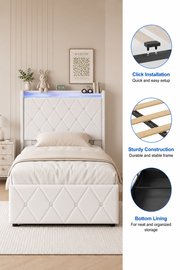 Upholstered Storage Bed Loxevi