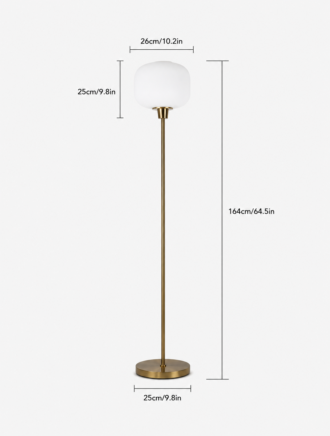Decorative Glass Globe Floor Lamp Loxevi