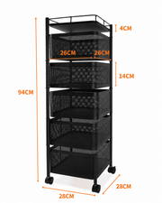 Rotating Storage Cart Loxevi