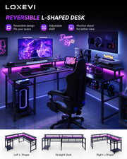 L Shaped Gaming Desk Loxevi