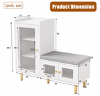 Shoe Storage Cabinet with Bench Loxevi