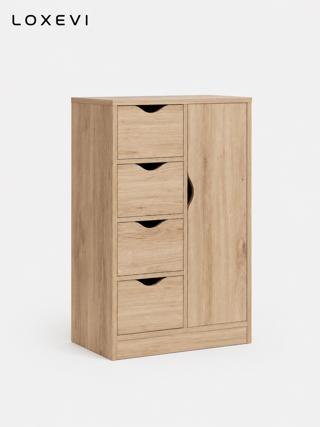 Oak Living Room Storage Cabinet Loxevi