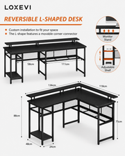 L Shaped Gaming Desk Loxevi