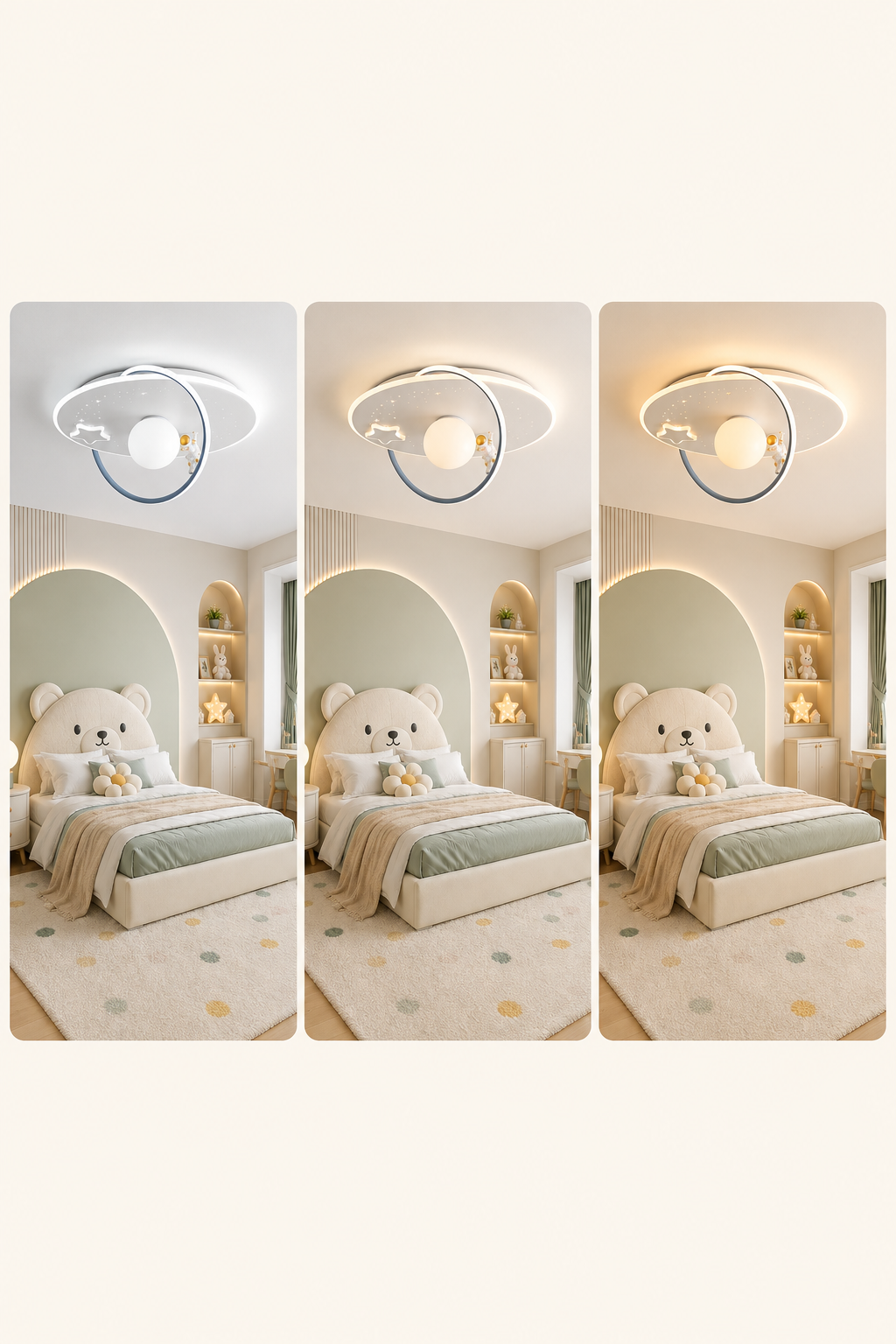 Dimmable Kids Ceiling Light with Remote Loxevi