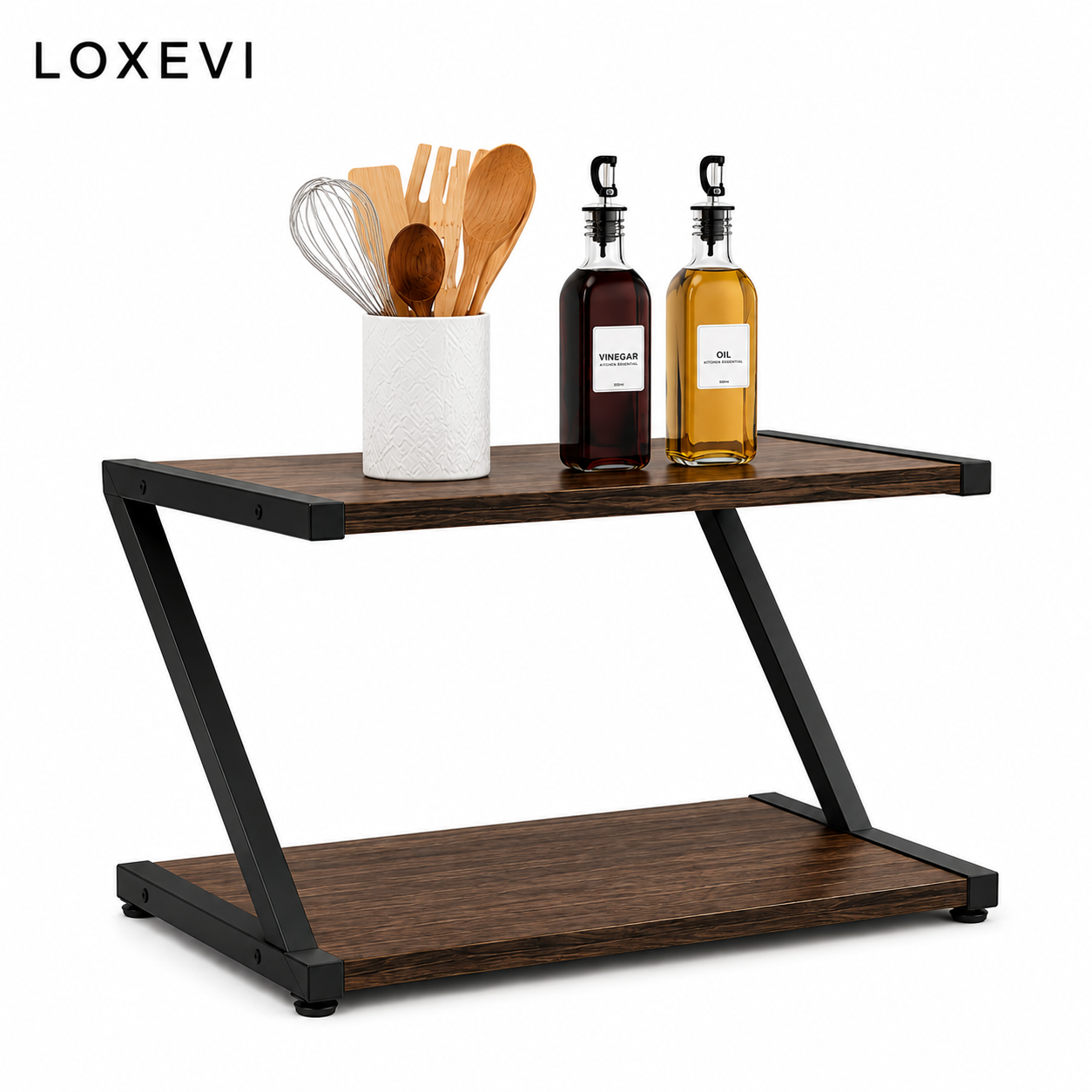 Two Tier Z Shaped Printer Stand Loxevi
